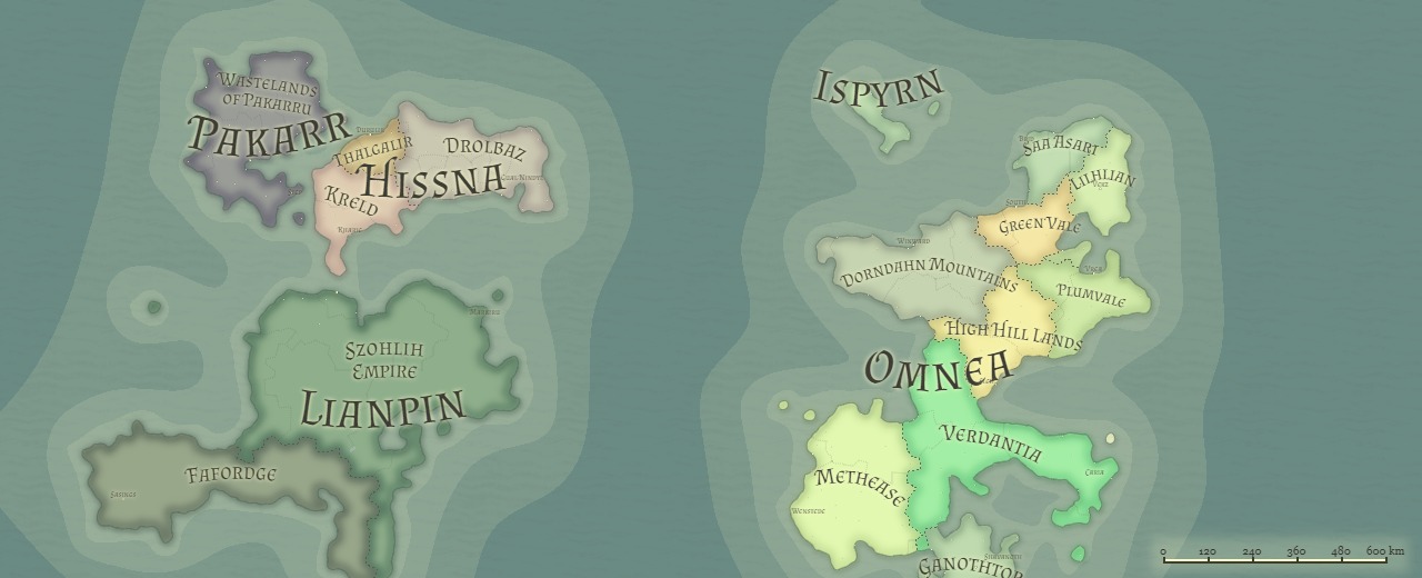 Map of Allarea by states